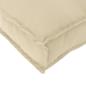 Preview: 2-teiliges Kissen-Set für Palettenbeige Oxford Stoff