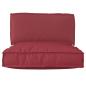 Preview: ARDEBO.de - Palettenkissenset Oxford-Stoff Anthrazit 80 x 80 x 52 cm