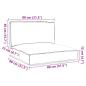 Preview: Palettenkissenset Oxford-Stoff Anthrazit 80 x 80 x 52 cm