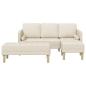 Preview: 2-teiliges Sofa Set mit Kissen aus Leinen