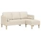 Preview: 2-teiliges Sofa Set mit Kissen aus Leinen
