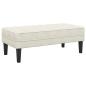 Preview: Garten-Sofa mit Bank und Kissen L-förmiger Creme-Samt, L-förmiges Sofa Creme 173x131x67 cm Samt, Bank Creme 113 cm Samt