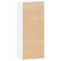 Preview: Schuhschrank mit Regal Weiß 80 x 35,5 x 180 cm Holzwerkstoff