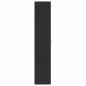 Preview: Schuhschrank Schwarz 80x35,5x180 cm Holzwerkstoff