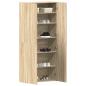Preview: Schuhschrank Sonoma Eiche 80x35,5x180 cm Holzwerkstoff