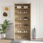 Preview: Schuhschrank Sonoma Eiche 80x35,5x180 cm Holzwerkstoff
