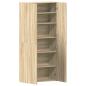 Preview: Schuhschrank Sonoma Eiche 80x35,5x180 cm Holzwerkstoff