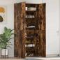 Preview: ARDEBO.de - Schuhschrank Raucheiche 80x35,5x180 cm Holzwerkstoff