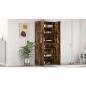 Preview: Schuhschrank Raucheiche 80x35,5x180 cm Holzwerkstoff