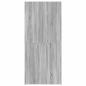 Preview: Schuhschrank mit Regal Grau 80 x 35,5 x 180 cm Holzwerkstoff