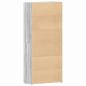 Preview: Schuhschrank mit Regal Grau 80 x 35,5 x 180 cm Holzwerkstoff