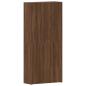 Preview: Schuhschrank Braunes Eichenholz 80x35,5x180 cm Ingenieurholz