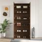 Preview: Schuhschrank Braunes Eichenholz 80x35,5x180 cm Ingenieurholz