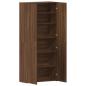 Preview: Schuhschrank Braunes Eichenholz 80x35,5x180 cm Ingenieurholz