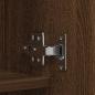 Preview: Schuhschrank Braunes Eichenholz 80x35,5x180 cm Ingenieurholz