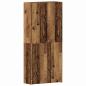 Preview: Schuhschrank Altholz 80x35,5x180 cm Ingenieurholz