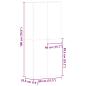 Preview: Schuhschrank Altholz 80x35,5x180 cm Ingenieurholz