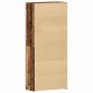 Preview: Schuhschrank Altholz 80x35,5x180 cm Ingenieurholz