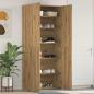 Preview: ARDEBO.de - Schuhschrank Artisan Eiche 80x35,5x180 cm Holzwerkstoff