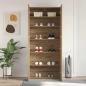 Preview: Schuhschrank 80 x 35,5 x 180 cm Holzwerkstoff Braun