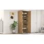 Preview: Schuhschrank 80 x 35,5 x 180 cm Holzwerkstoff Braun