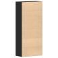 Preview: Schuhschrank Schwarz 80x39x180 cm Holzwerkstoff