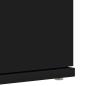 Preview: Schuhschrank Schwarz 80x39x180 cm Holzwerkstoff