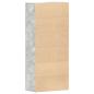 Preview: Schuhschrank Beton Grau 80x39x180 cm Spanplatte