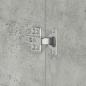 Preview: Schuhschrank Beton Grau 80x39x180 cm Spanplatte
