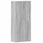Preview: Schuhschrank Grau Sonoma 80x39x180 cm Holzwerkstoff