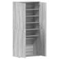 Preview: Schuhschrank Grau Sonoma 80x39x180 cm Holzwerkstoff