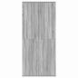 Preview: Schuhschrank Grau Sonoma 80x39x180 cm Holzwerkstoff