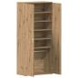 Preview: Schuhschrank Artisan Eiche 80x39x180 cm Holzwerkstoff