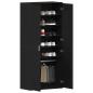 Preview: Schuhschrank Schwarze Eiche 80x39x180 cm Holzwerkstoff