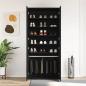 Preview: Schuhschrank Schwarze Eiche 80x39x180 cm Holzwerkstoff
