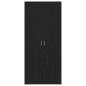 Preview: Schuhschrank Schwarze Eiche 80x39x180 cm Holzwerkstoff
