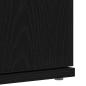 Preview: Schuhschrank Schwarze Eiche 80x39x180 cm Holzwerkstoff