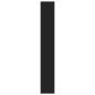 Preview: Schwarz Bücherregal Schwarz Holz 80 x 30 x 198 cm Regale