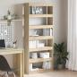 Preview: ARDEBO.de - Sonoma Eichen Bücherregal Sonoma Eiche Holzwerkstoff