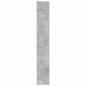 Preview: Beton Grau Bücherregal Beton grau Holzwerkstoff 80 x 30 x 198 cm