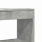 Preview: Beton Grau Bücherregal Beton grau Holzwerkstoff 80 x 30 x 198 cm