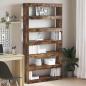 Preview: ARDEBO.de - Braunes Bücherregal Braun Holzwerkstoff 100 x 30 x 198 cm