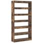 Preview: Braunes Bücherregal Braun Holzwerkstoff 100 x 30 x 198 cm