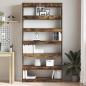 Preview: Braunes Bücherregal Braun Holzwerkstoff 100 x 30 x 198 cm