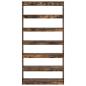 Preview: Braunes Bücherregal Braun Holzwerkstoff 100 x 30 x 198 cm