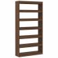 Preview: Bücherregal Braune Eiche Holzwerkstoff 100 x 30 x 198 cm