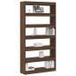 Preview: Bücherregal Braune Eiche Holzwerkstoff 100 x 30 x 198 cm