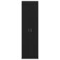Preview: Garderobe Schwarz Eiche 55x25x189 cm Holzwerkstoff