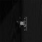 Preview: Garderobe Schwarz Eiche 55x25x189 cm Holzwerkstoff