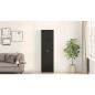 Preview: Garderobe Schwarz Eiche 55x25x189 cm Holzwerkstoff